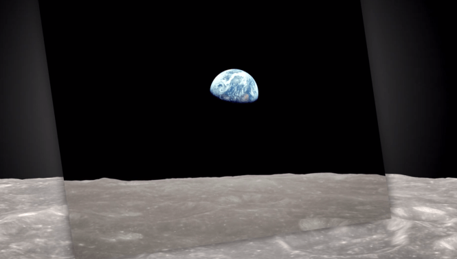 NASA's visualization of Earthrise.